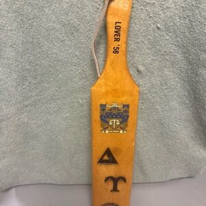 Vintage 1956 Fraternity Paddle Delta Phi  University of Oklahoma Boomer Sooner